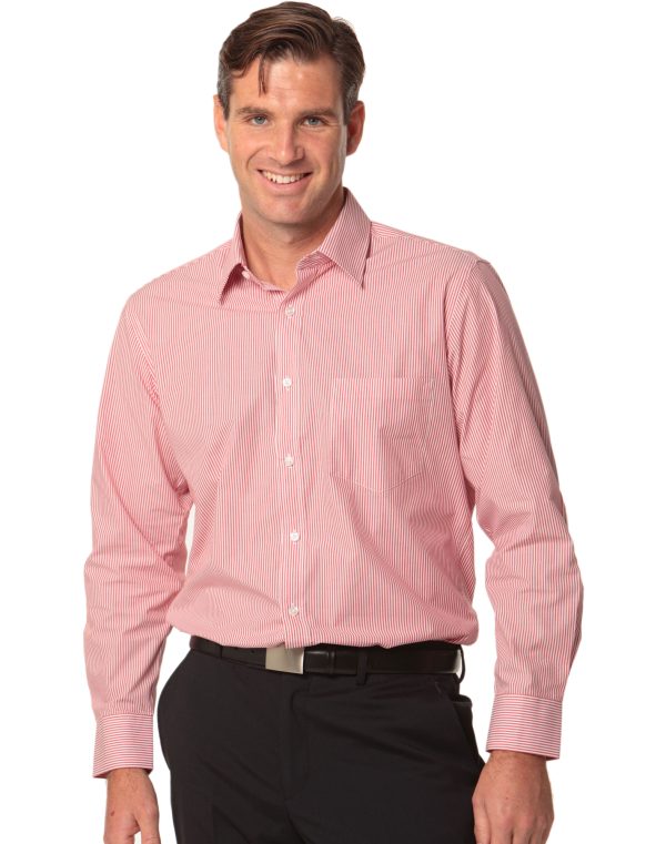 Men's Balance Stripe Long Sleeve Shirt - Image 5