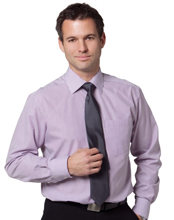 Men's Balance Stripe Long Sleeve Shirt - Image 6