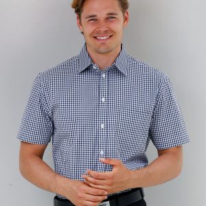 Men's Gingham Check S/S Shirt