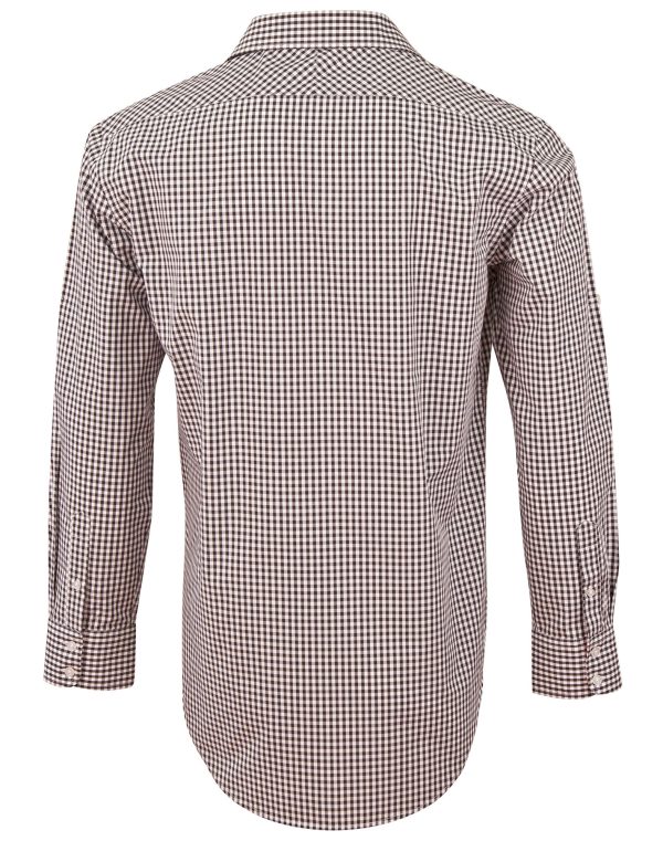Men's Gingham Check Roll-up L/S Shirt - Image 2