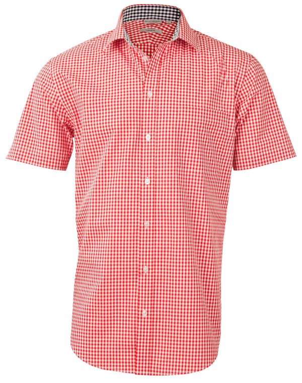 Men's Gingham Check S/S Shirt - Image 5