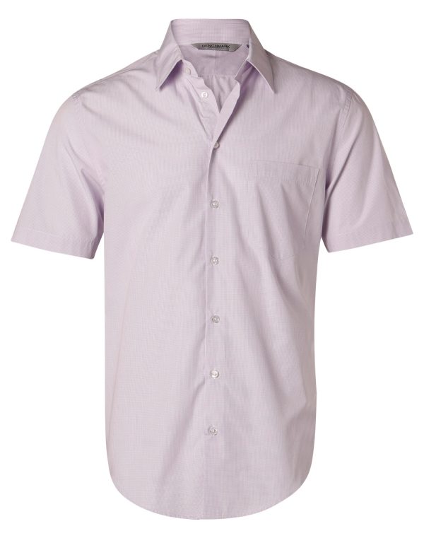 Men's Mini Check S/S Shirt - Image 3