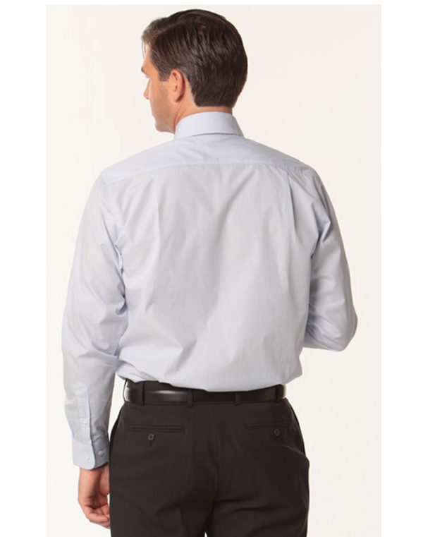 Men's Mini Check Premium Cotton Long Sleeve Shirt - Image 2