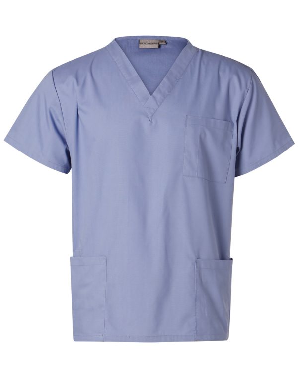 Unisex Scrubs Short Sleeve Tunic Top - Image 3