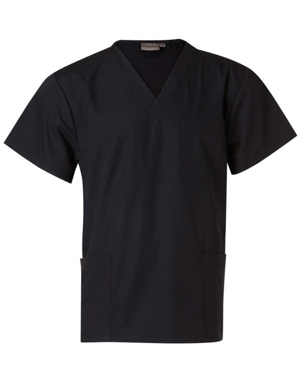 Unisex Scrubs Short Sleeve Tunic Top - Image 4