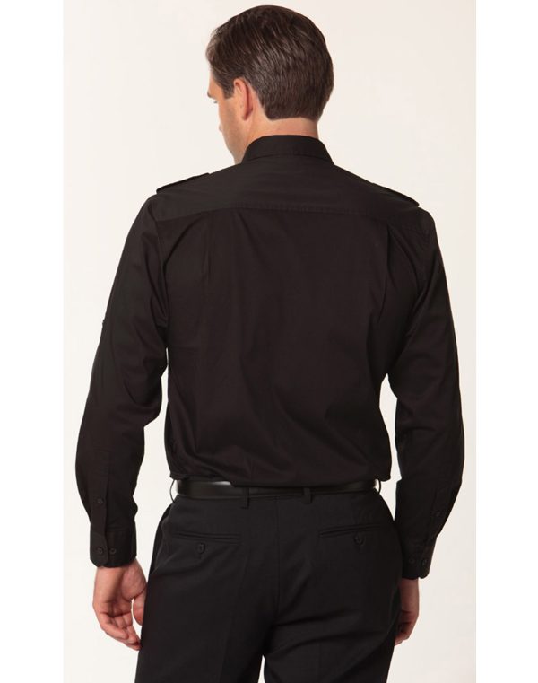 Men's Long Sleeve Military Shirt - Image 2