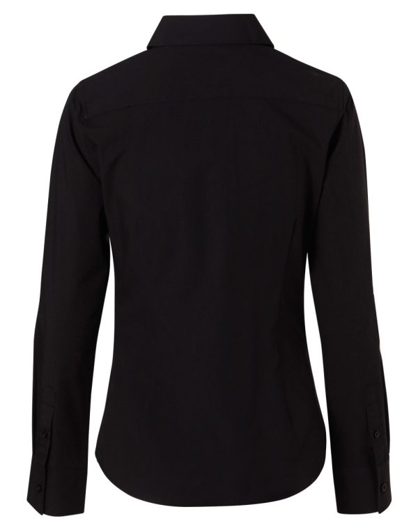 Women's Cotton/Poly Stretch L/S Shirt - Image 2