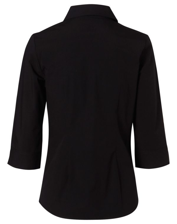 Women's Cotton/Poly Stretch 3/4 Sleeve Shirt - Image 2