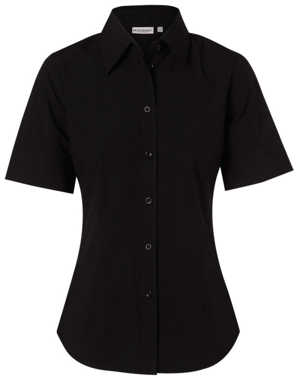 Women's Cotton/Poly Stretch S/S Shirt - Image 3