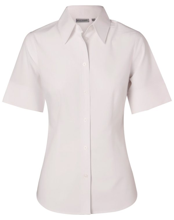 Women's Cotton/Poly Stretch S/S Shirt - Image 4