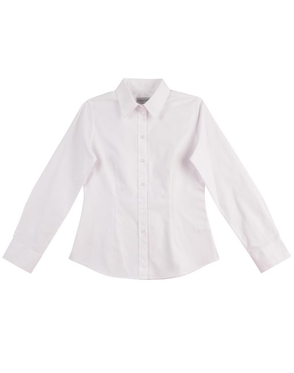 Women's CVC Oxford L/S Shirt - Image 5