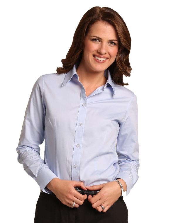 Women's CVC Oxford L/S Shirt - Image 2