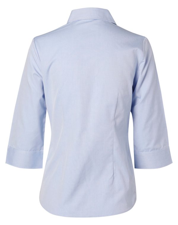 Women's CVC Oxford 3/4 Sleeve Shirt - Image 2