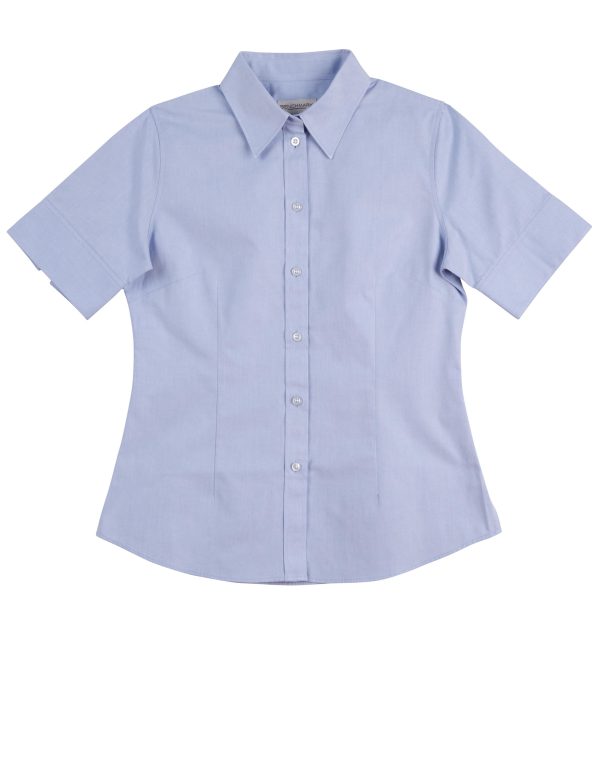 Women's CVC Oxford S/S Shirt - Image 3