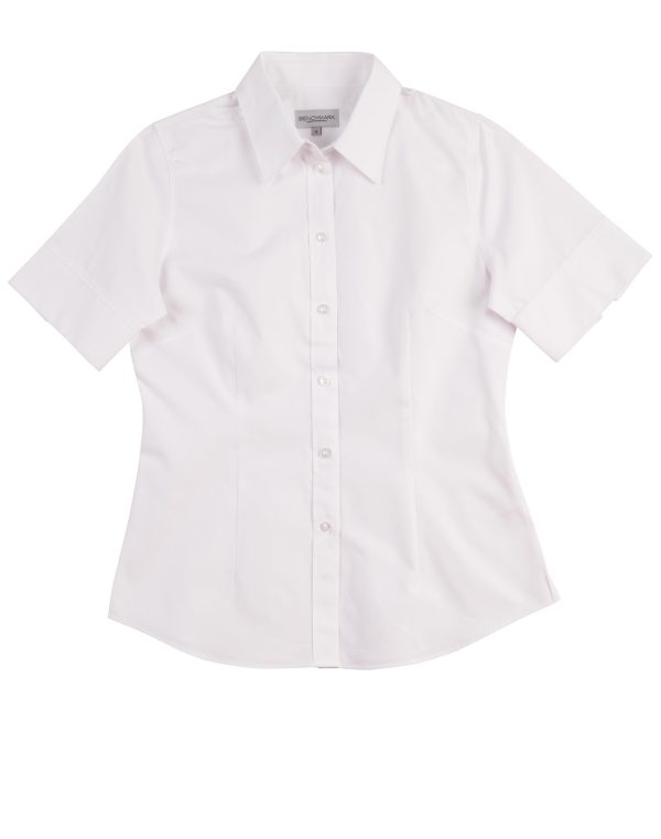 Women's CVC Oxford S/S Shirt - Image 5