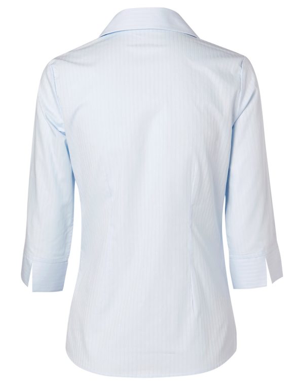 Women's Self Stripe 3/4 Sleeve Shirt - Image 2