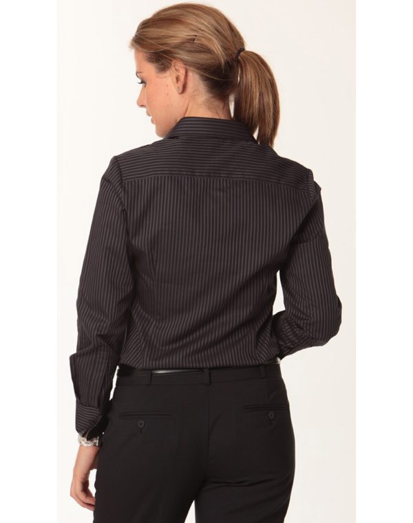 Women's Dobby Stripe Long Sleeve Shirt - Image 2