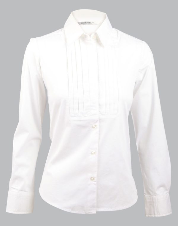 Women's Stretch Tuck Front Long Sleeve Shirt - Image 3