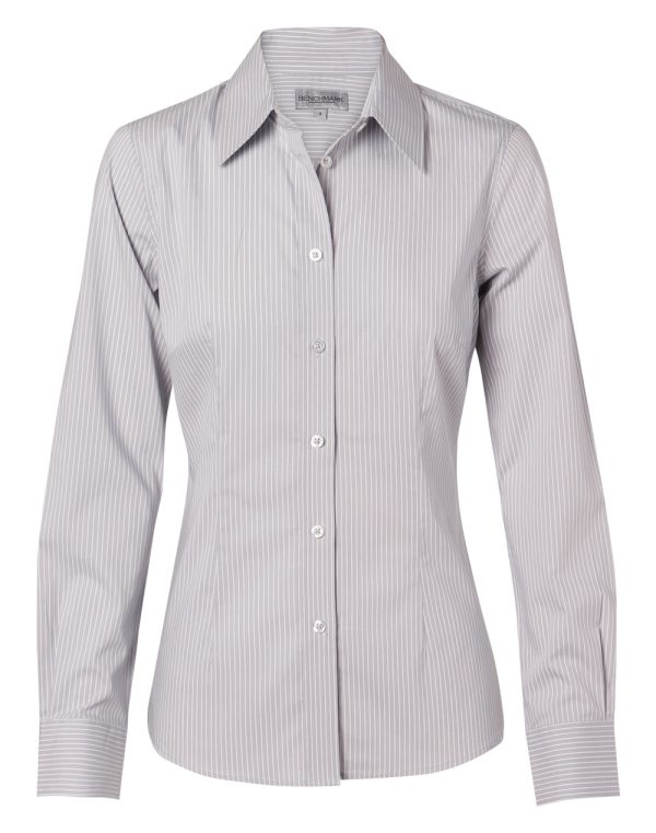 Women's Ticking Stripe L/S Shirt - Image 3