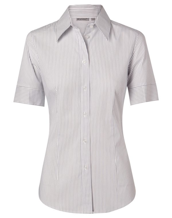 Women's Ticking Stripe S/S Shirt - Image 5