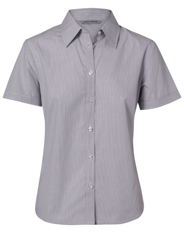 Women's Fine Stripe S/S Shirt - Image 4