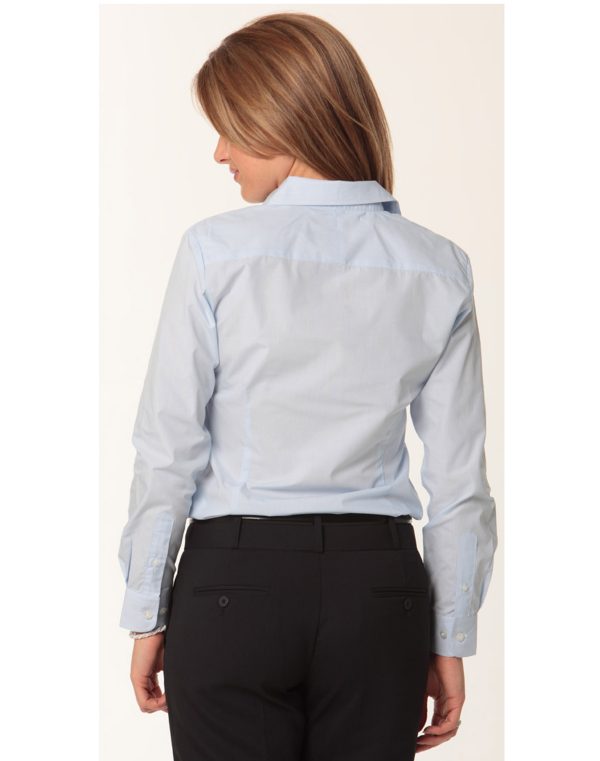 Women's Fine Stripe Long Sleeve Shirt - Image 2