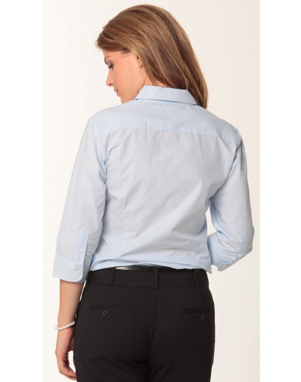 Women's Fine Stripe 3/4 Sleeve Shirt - Image 2
