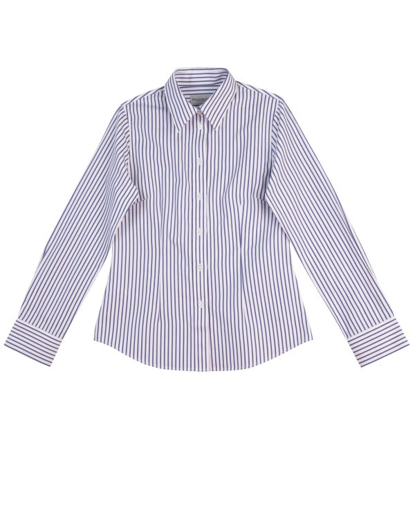 Women's Sateen Stripe L/S Shirt - Image 3