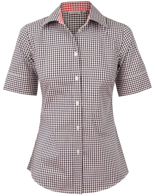 Women's Gingham Check S/S Shirt - Image 4