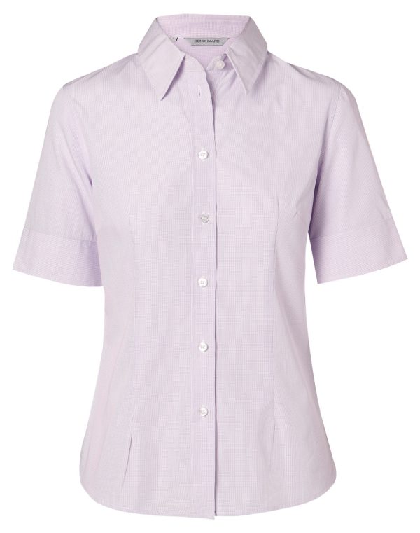 Women's Mini Check S/S Shirt - Image 3
