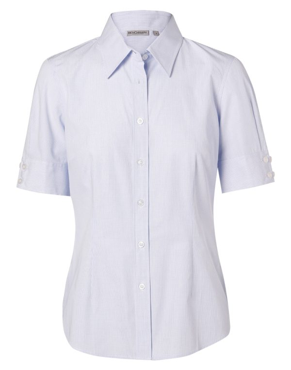 Women's Mini Check S/S Shirt - Image 4