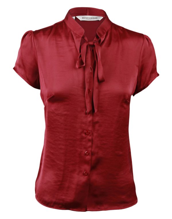 Women's Tie Neck Blouse - Image 3