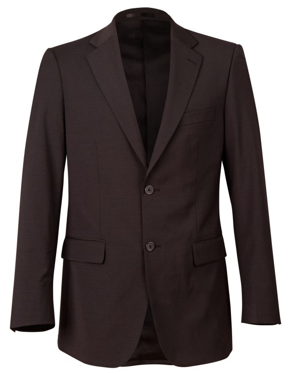 Men's Two Buttons Jacket in Wool Stretch - Image 5