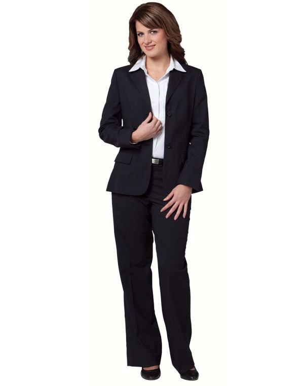 Women's Stretch Wool Blend Mid Length Jacket