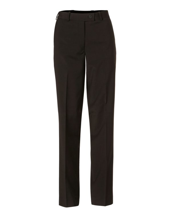 Women's Slim Leg Flexi Waist Pants in Wool Stretch - Image 4