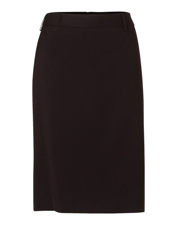 Women's Mid Length Lined Pencil Skirt in Poly/Viscose Stretch - Image 5