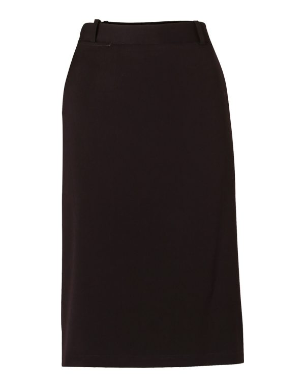 Women's Flexi Waist A-line Utility Lined Skirt in Poly/Viscose Stretch Twill - Image 3