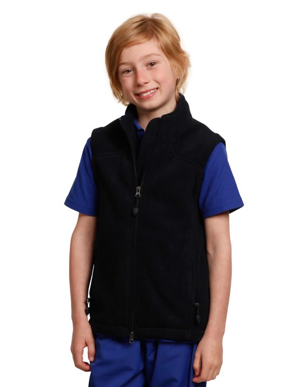 Kids' bonded polar fleece vest - Image 2