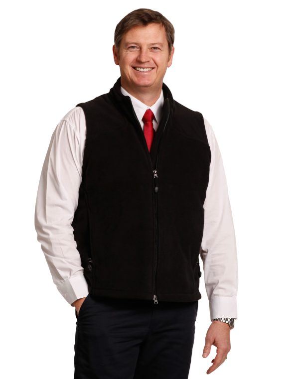 Man's bonded polar fleece vest - Image 2