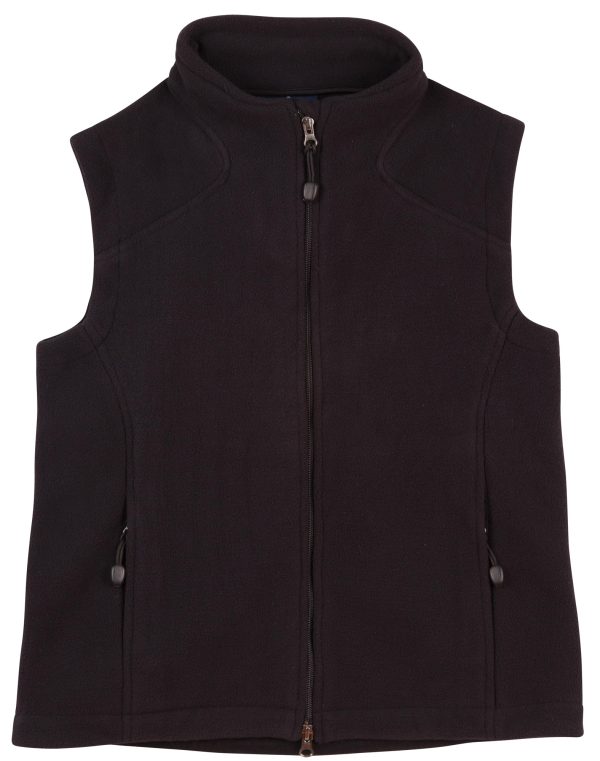 Ladies' bonded polar fleece vest - Image 3