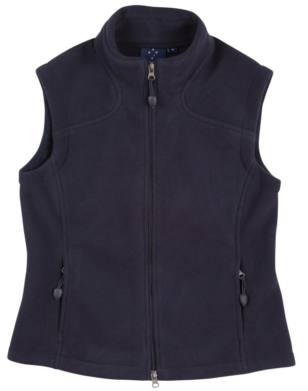 Ladies' bonded polar fleece vest - Image 4