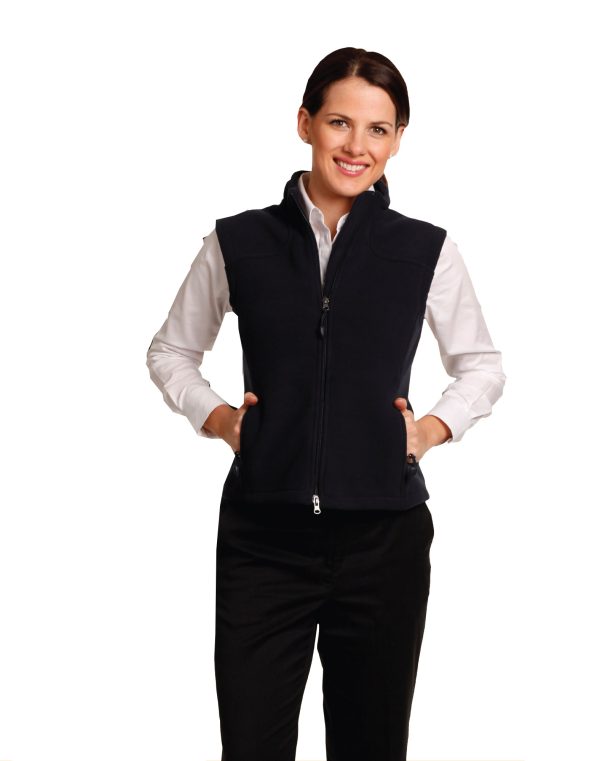Ladies' bonded polar fleece vest - Image 2