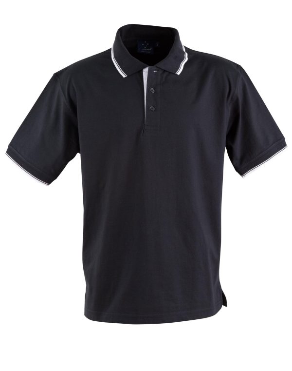 unisex cotton jersey polo - Image 3