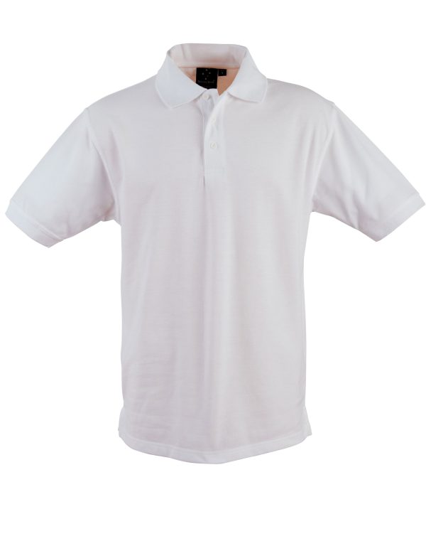 mens tight pique knit S/S polo - Image 5