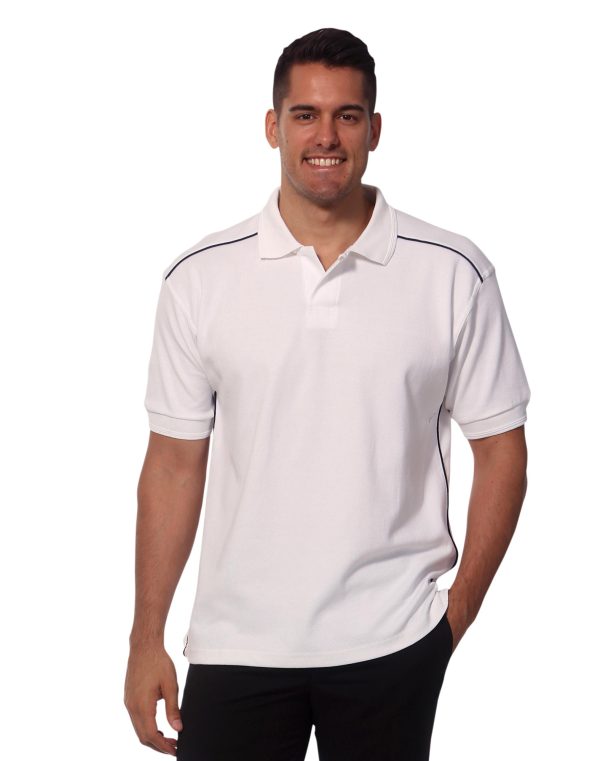 Men's pure cotton contrast piping - Image 2