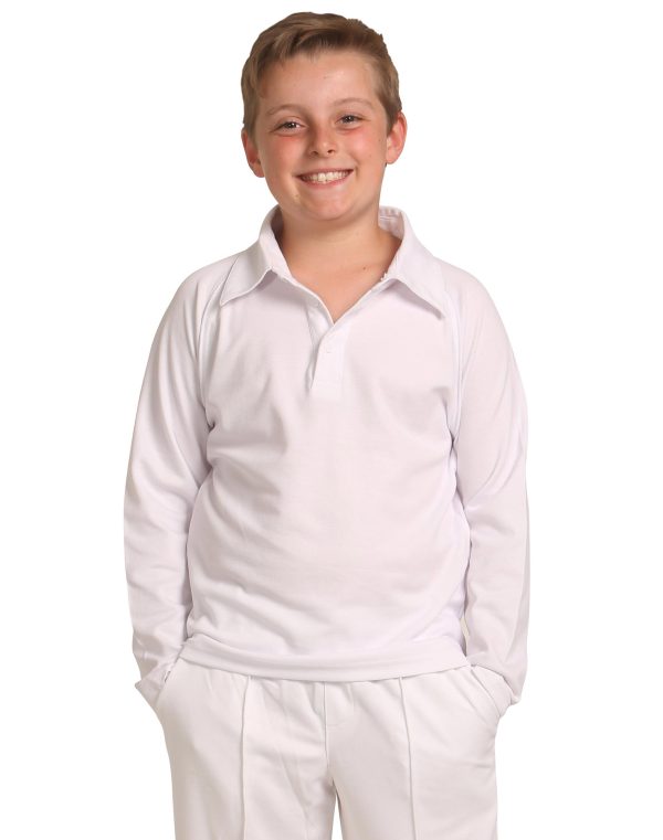 Kid's L/S Truedry mesh knit cricket - Image 2