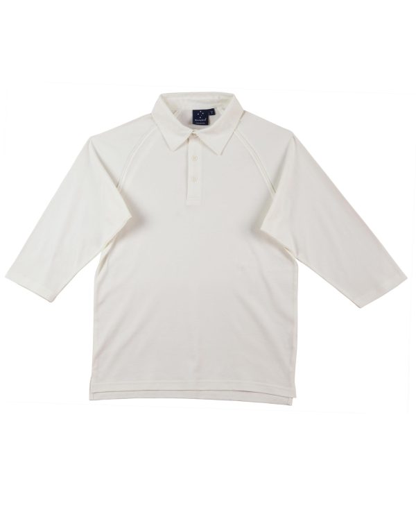 Mens 3/4 sleeve cricket polo - Image 3