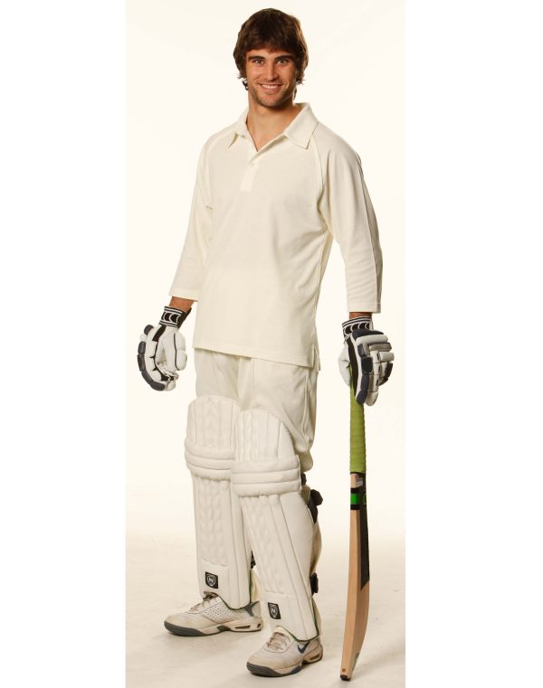 Mens 3/4 sleeve cricket polo - Image 2