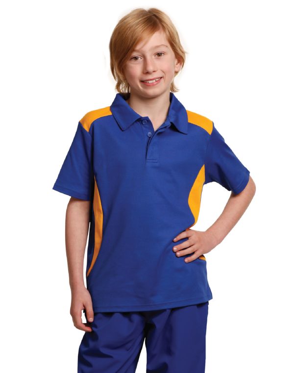 Chidren's Truedry contrast polo - Image 2