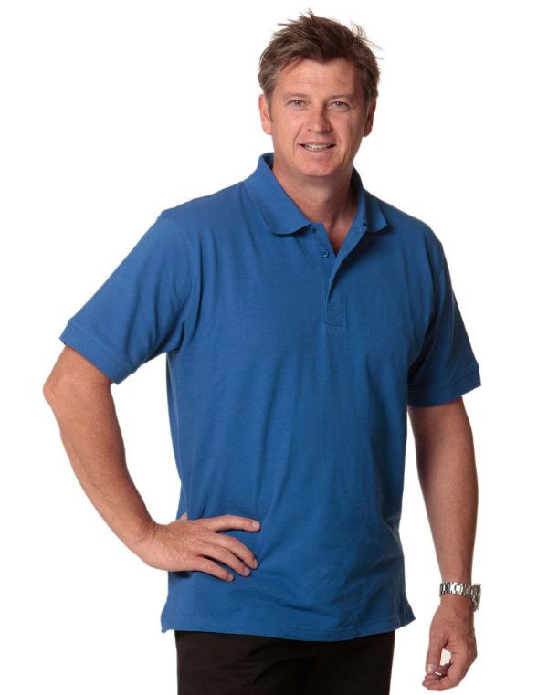 mens S/S pique polo